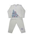 BBA Cream Full Sleeves Night Suit For Kids
