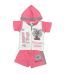 BBA Pink Hooded T-Shirt & Shorts For Kids