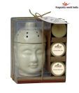 Fragrance World India Lavender Buddha Aroma Lamp Set