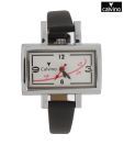 Calvino Sleek Black & White Watch