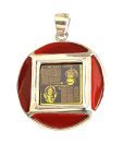 Dijyo Hanuman Chalisa & Ganesh Stotra Red Onyx Pendant