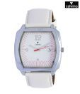 Calvino Tonneau White Red Watch