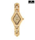Calvino Diamond Shaped Gold Watch