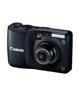 Canon Power Shot A1200 12MP Point & Shoot (Black)(with 4 GB SDHC Card+Charger+Carry Case)