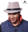 Alvaro Spiffy White & Brown Checkered Print Hat