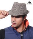 Alvaro Attractive Beige & Black Checkered Hat