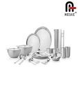 Mosaic Stainless Steel Dinner Set 64 Pcs
