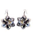 Molcha Floral Exuberance Gun Metal Earrings