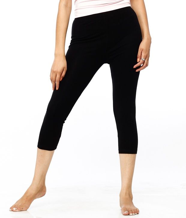 cotton spandex yoga capris