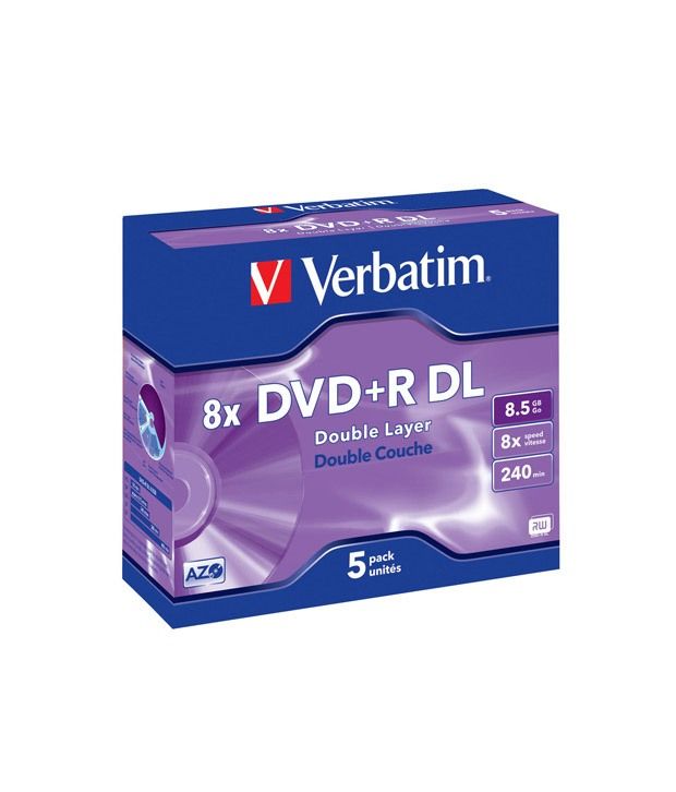 Verbatim DVD+R DL 8.5GB 5Pk Jewel Case 8x Buy Verbatim DVD+R DL 8.5GB 5Pk Jewel Case 8x Online