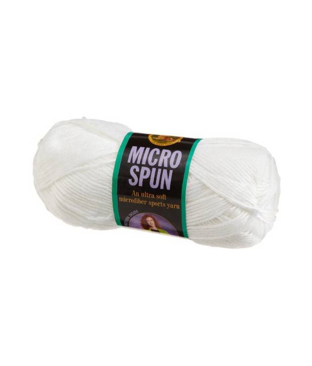 Lion Brand Yarn 910100B Microspun Yarn Lily White Buy Online Best