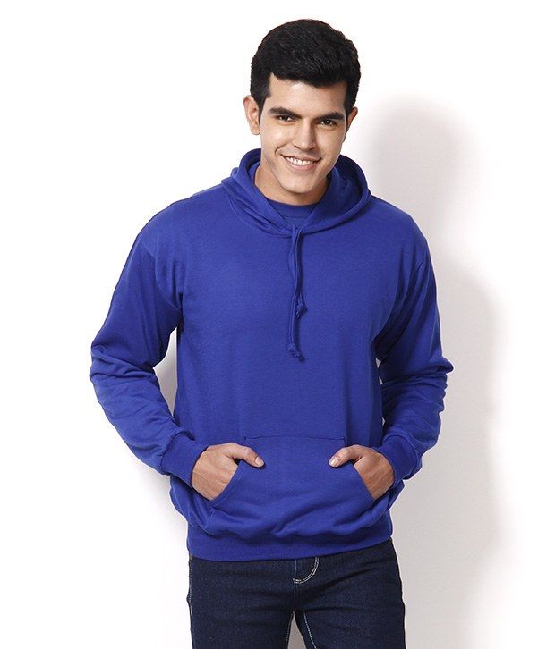 black royal blue sweatshirt