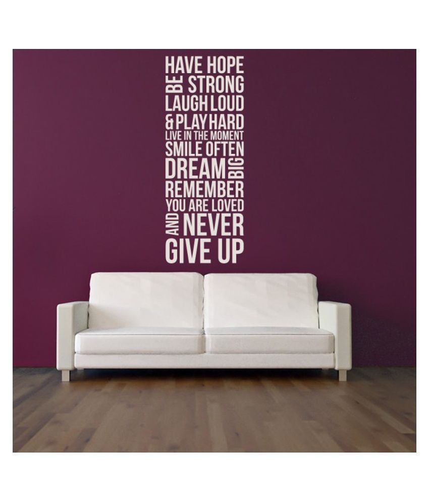 DeStudio Have Hope White Wall Sticker: Buy DeStudio Have Hope White
