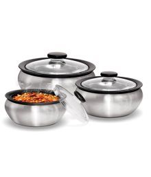 Milton Clearsteel 3 Piece Casserole Gift Set