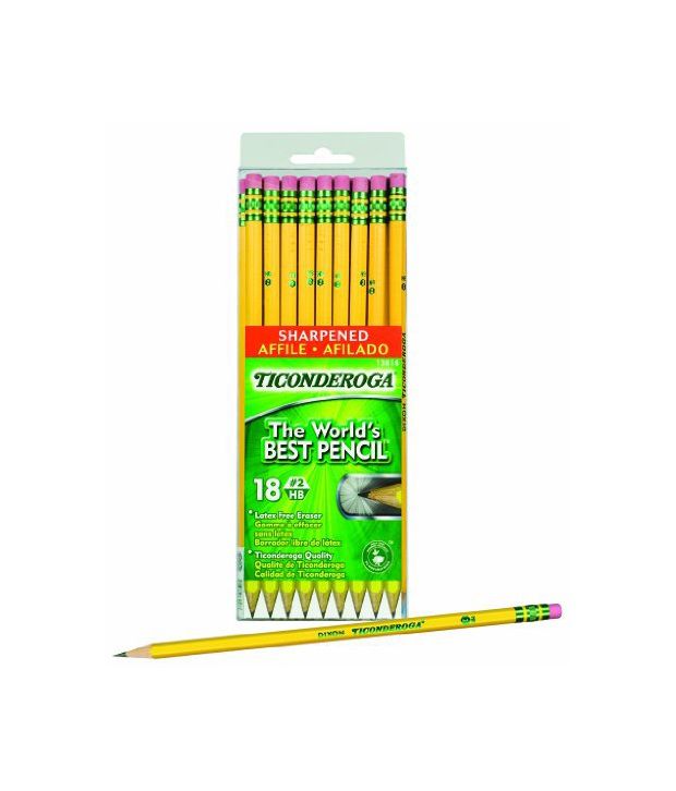 Dixon Ticonderoga 2 Wood Cased Pencils Pre Sharpened Box Of 18