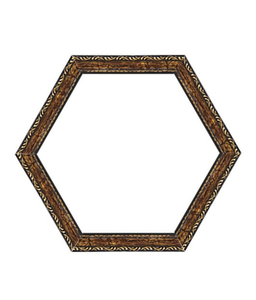 Hexagonal Photo Frame Coral 13 Acrylic Glass (4 Inch