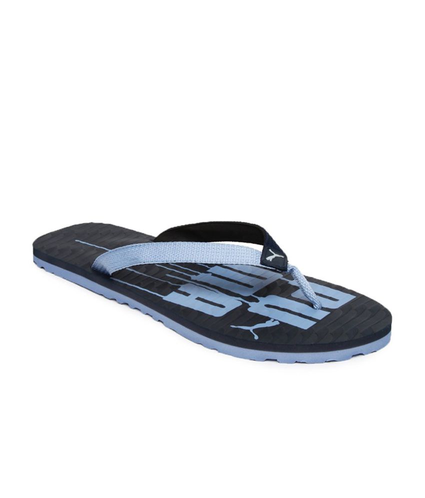 Buy puma-men-blue-miami-v-flip-flops for Men | Snapdeal