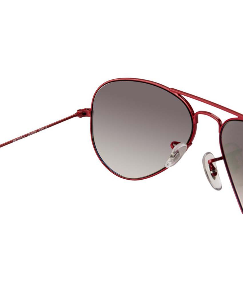 red frame ray ban aviators