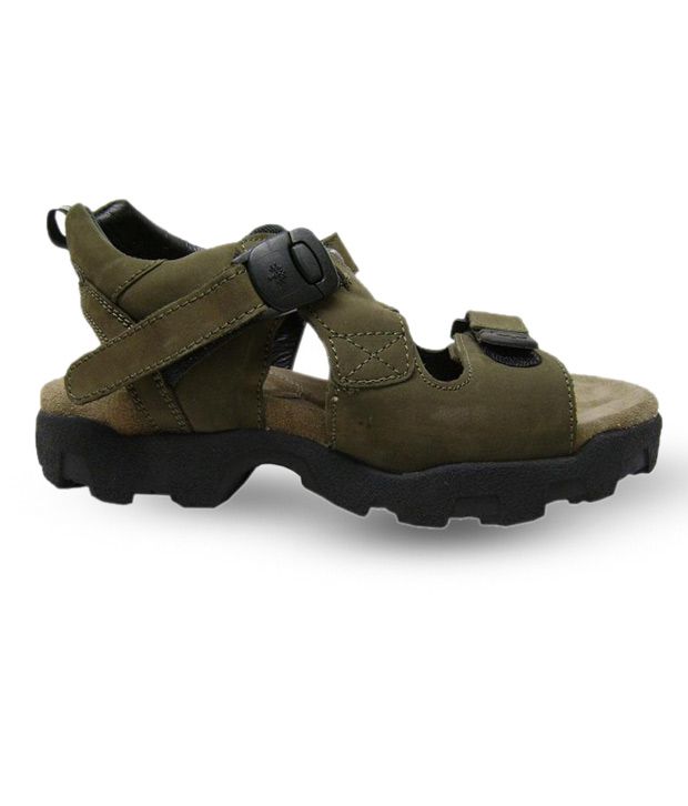 Buy Woodland Olive Green Sandals for Men | Snapdeal