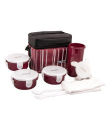 Nayasa Red Airtight Lunch Box