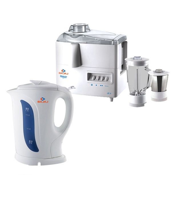 Bajaj JX4 Juicer Mixer Grinder with 1 Ltr Electric Kettle Combo Price