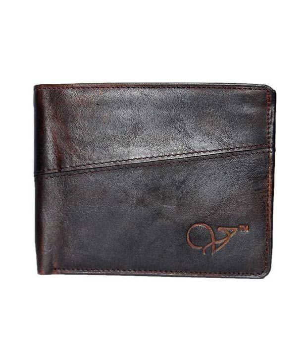 Affordable red leather wallet