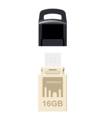 Strontium Nitro 8 GB OTG Pen Drive (Gold)