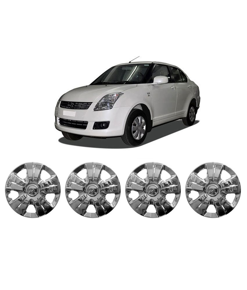 Shopper's Hub Chrome Plated Wheel Covers for Maruti Suzuki Old Swift