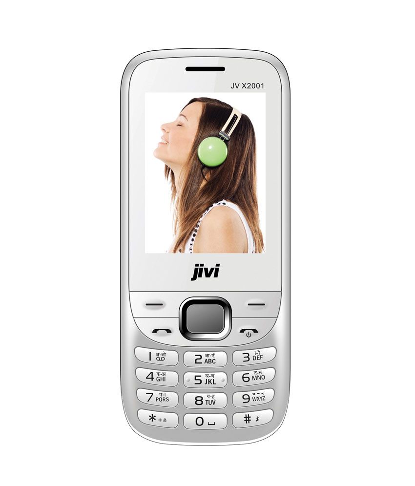 JIVI JV X2001 Dual SIM Mobile Phone White Buy JIVI JV X2001 Dual SIM