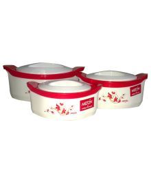 Milton Marvel red Casserole Set