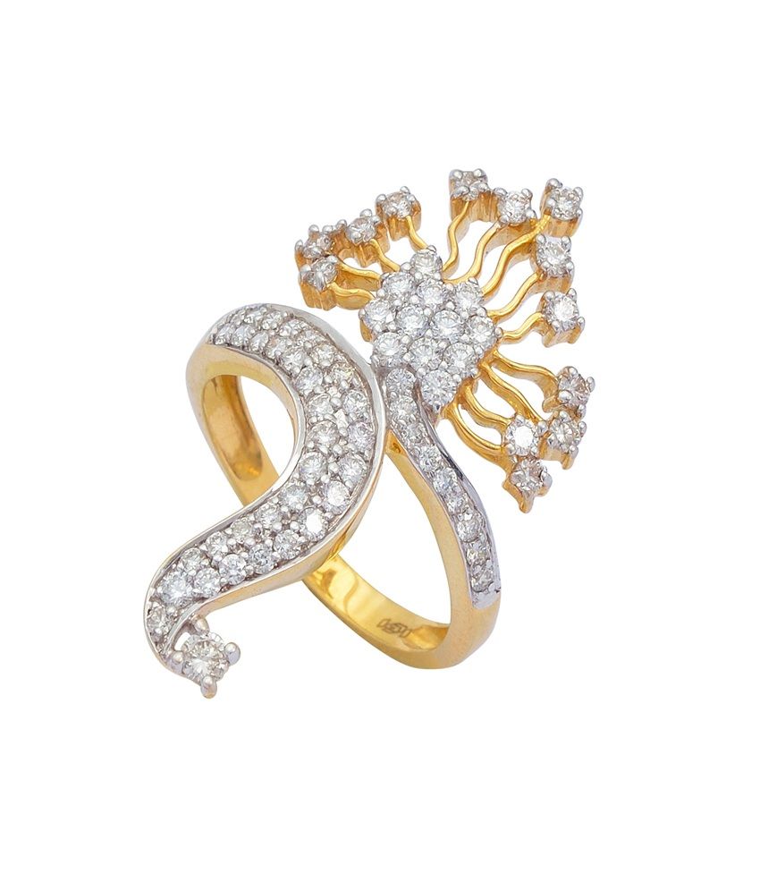 Caratcents 18kt Gold Cocktail Rings Diamond Ladies Ring Available At