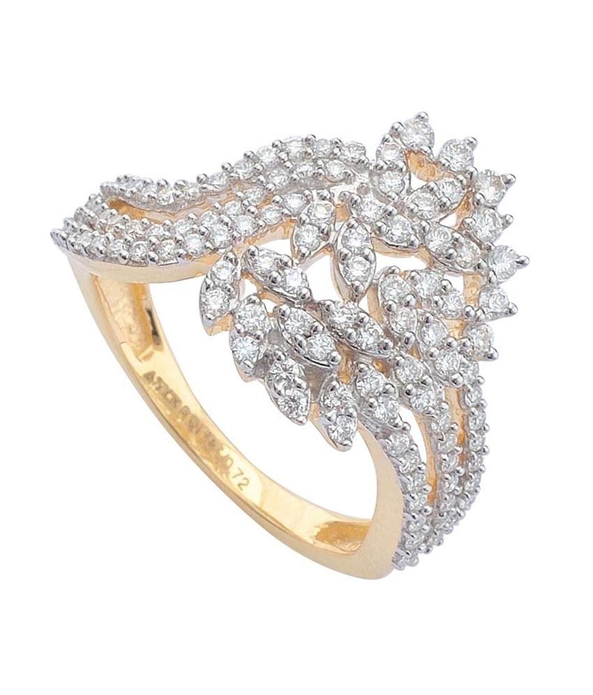 CaratCents 18kt Gold Cocktail Rings Diamond Ladies Ring Buy Rings