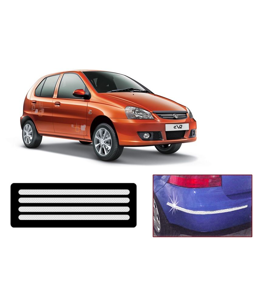 Shopper's Hub Premium Quality Chrome Plated Car Bumper Protector For Tata Indica BP013