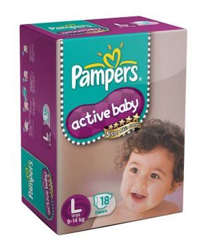 pampers active star baby diapers 18pcs 14kg comfort skin differ slightly though