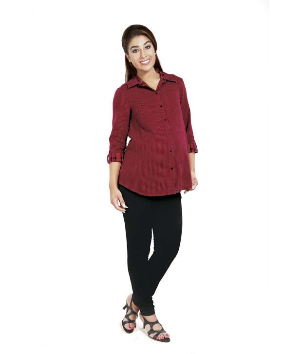 maternity flannel shirt