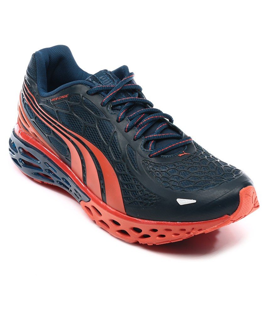 blue and orange puma