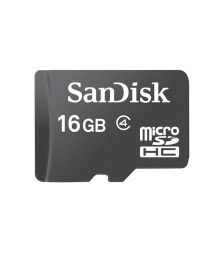 SanDisk microSDHC Card 16GB, CLASS 4