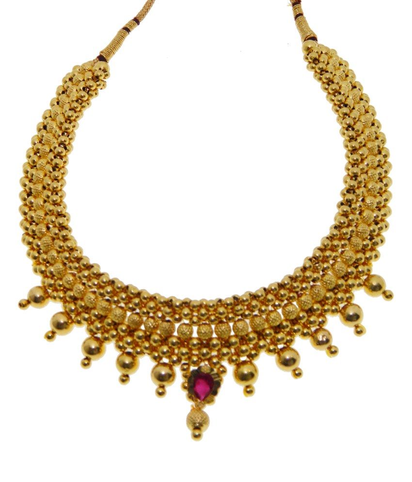 Kothari Jewelry 22kt Gold Thusshi Necklace Buy Kothari Jewelry 22kt Gold Thusshi Necklace 7426