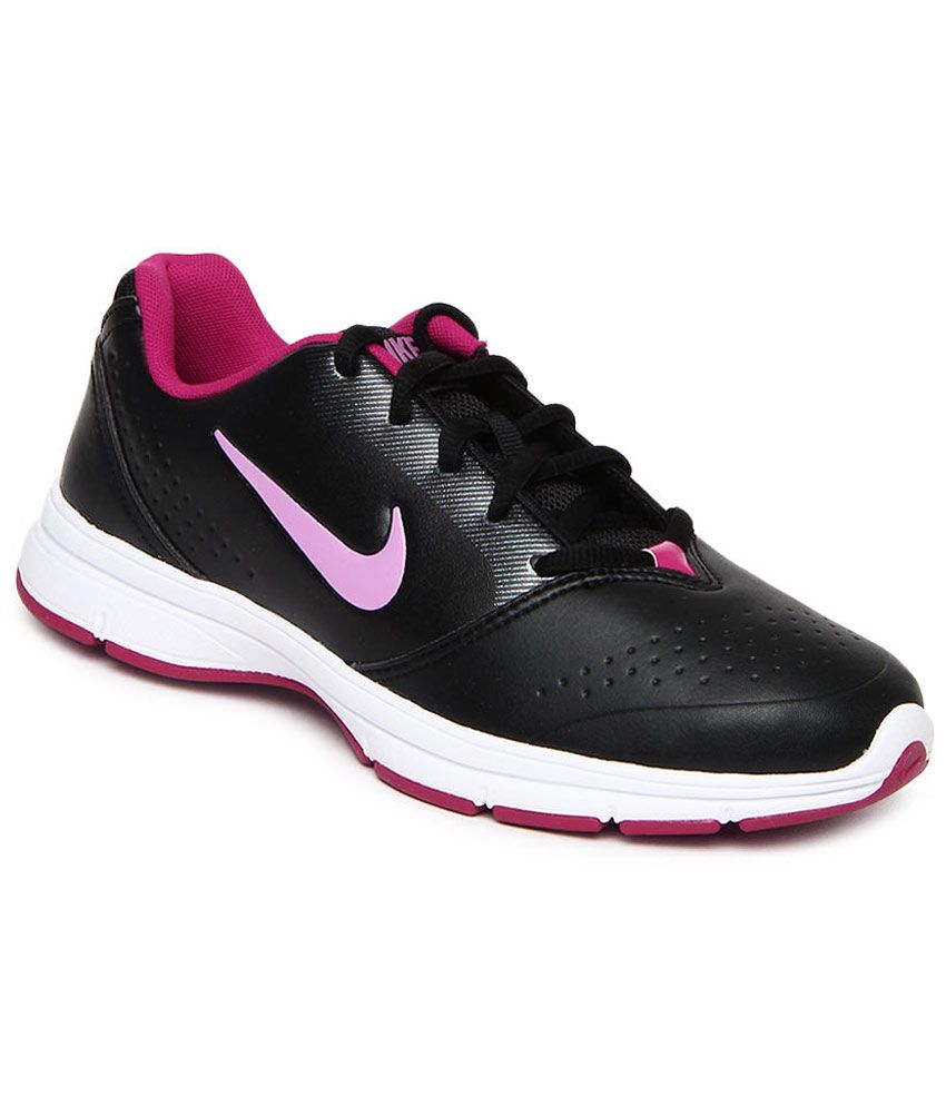 nike black sports shoes