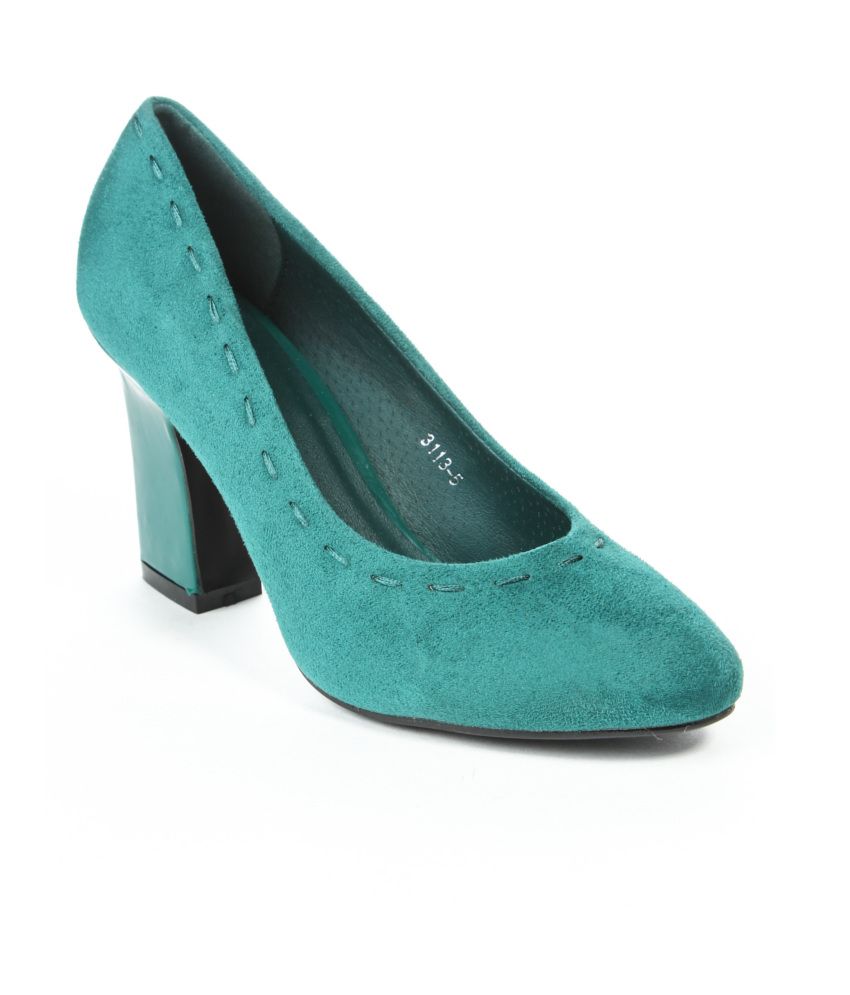 Jove Green Block Pumps