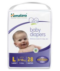 Himalaya Baby Diapers Large 28 Pads (Pack Of -2)