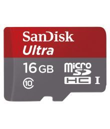 SanDisk 16GB Class10 (Upto 48Mbps Speed)Ultra Micro SDHC Card