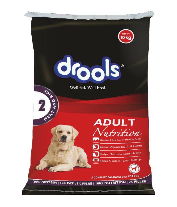 Drools Adult Meat And Rice Dog Food - 10kg