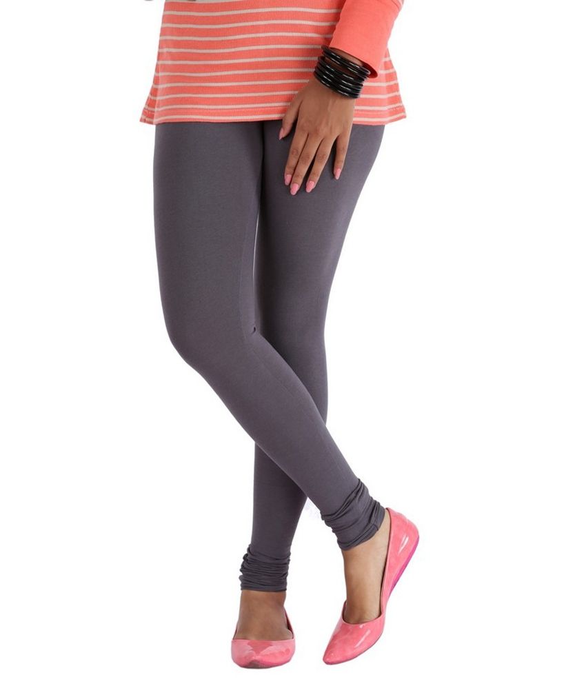 Avarnas Dark Grey Cotton Leggings Price in India Buy Avarnas Dark