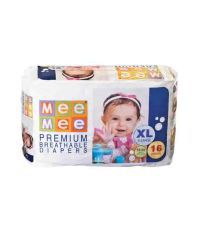 Mee Mee Premium Extra Large Size Diapers - 16 Pcs