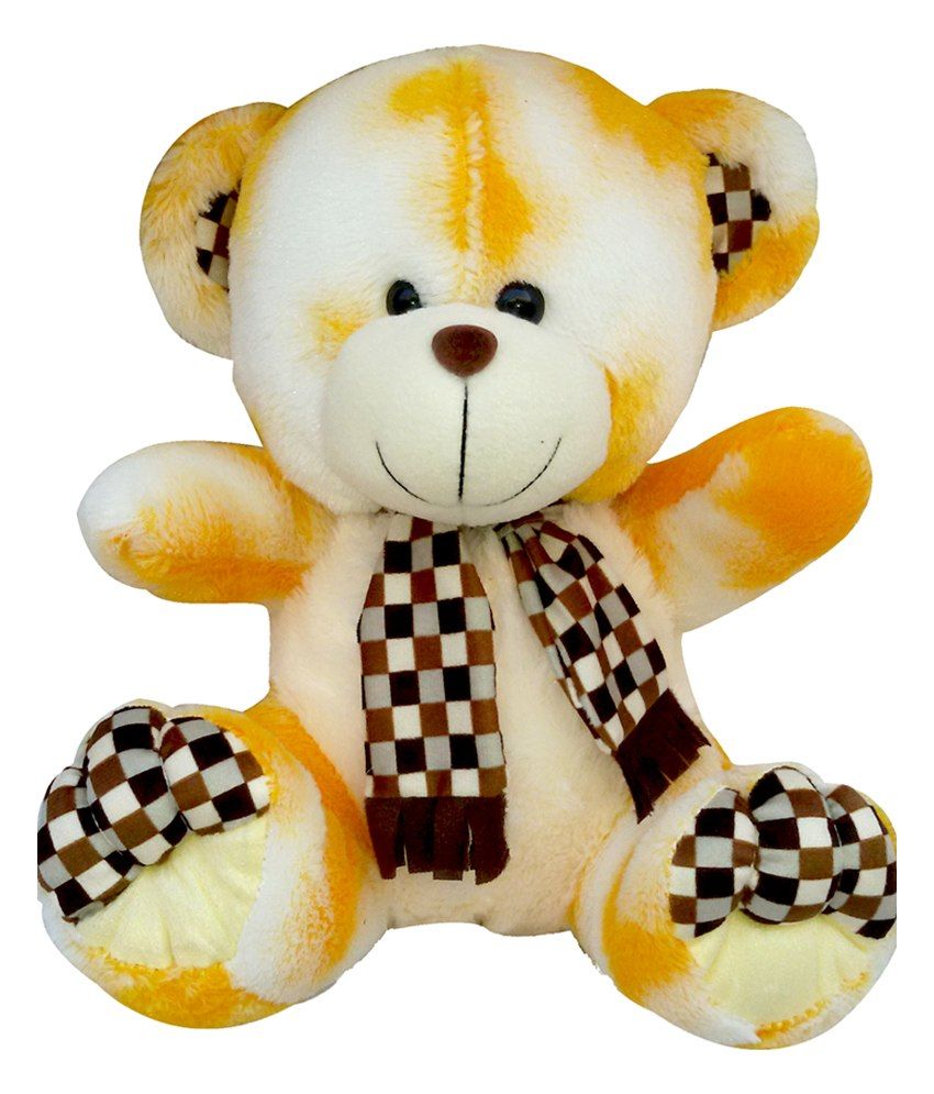 cream teddy bear throw