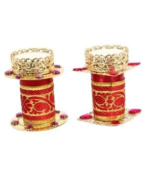 Unique Arts Designer T Light Candles With Holders - Set Of 2