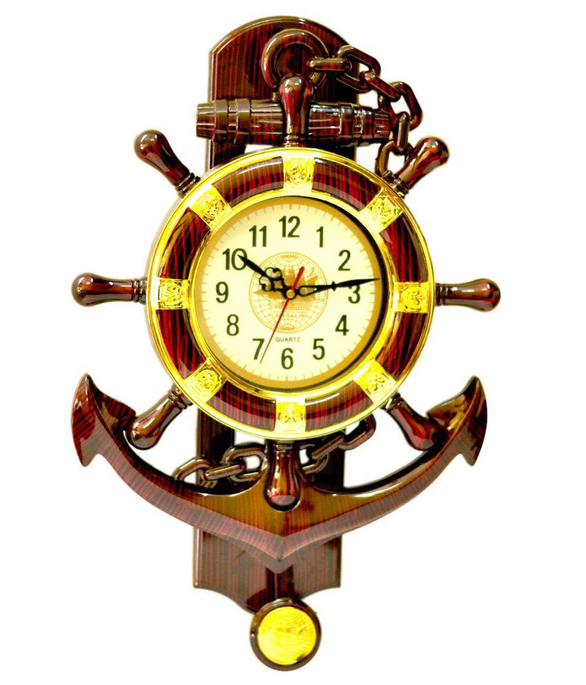 Abee Fancy Anchor Design Wall Clock Buy Abee Fancy Anchor Design Wall 