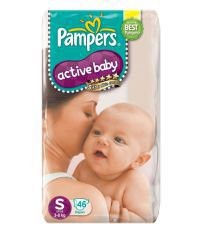 Pampers Active Baby  5 star skin comfort- Size S (Small) (3...