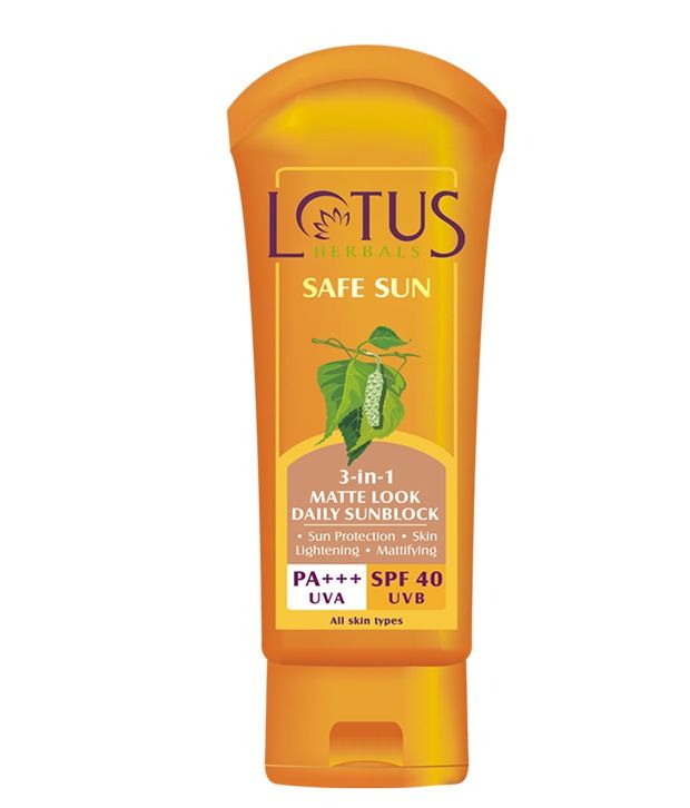 Lotus herbals 3In1 Matte Look Daily Sunblock Spf 40 Cream 100 g Buy